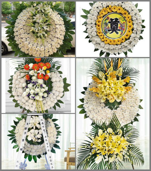 湖南常德武陵区河洑镇洪流闸村花圈速递